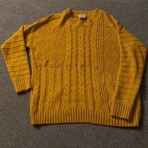 Yellow Crew Neck Sweater